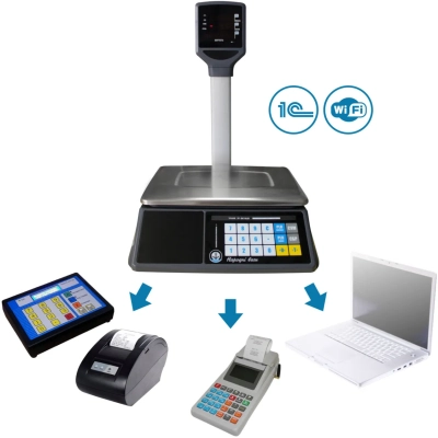 Ваги торговельні VP-30 RS-232 LCD до 15/30 кг, точність 5/10 грам VAGAR