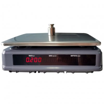 Торговые весы Вагар VP-N-30 RS-232 LCD до 15/30 кг, точность 5/10 грамм VAGAR
