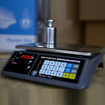 Торгові ваги Вагар VP-N-15 RS-232 LCD VAGAR до 15 кг, точність 2/5 грам