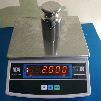Фасувальні ваги ВТЕ-Центровес-15-Т3-ДВ від 40 грам до 15 кг, з точністю 2 грама