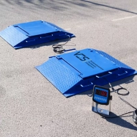 Підкладні автомобільні переносні ваги на 20 т на дві платформи 20ВП