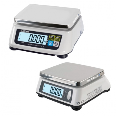 Весы фасовочные CAS SW II-15 до 15 кг точность 2/5 г | Профессиональные электронные настольные