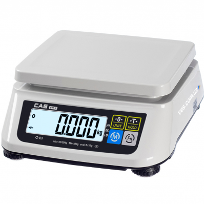 Весы фасовочные CAS SW II-03 до 3 кг точность 0,5/1г | Профессиональные электронные настольные
