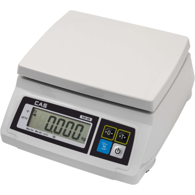 Весы настольные CAS SW-2 до 2 кг точность 1 г| с нержавеющей платформой