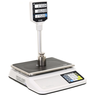 Ваги торгові CAS PR II P від 40 грам до 15 кг точність 2/5 г | зі стійкою Ваги торгові CAS PR II P від 40 грам до 15 кг точність 2/5 г | зі стійкою