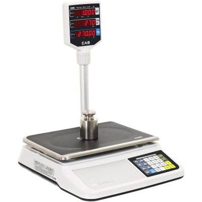 Ваги торгові CAS PR II P від 40 грам до 15 кг точність 2/5 г | зі стійкою Ваги торгові CAS PR II P від 40 грам до 15 кг точність 2/5 г | зі стійкою