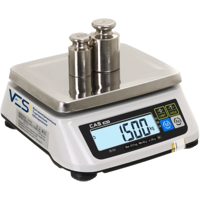 Весы фасовочные CAS SW II-03 до 3 кг точность 0,5/1г | Профессиональные электронные настольные