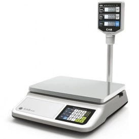 Ваги торгові CAS PR II P від 100 грам до 30 кг точність 5/10 г | зі стійкою