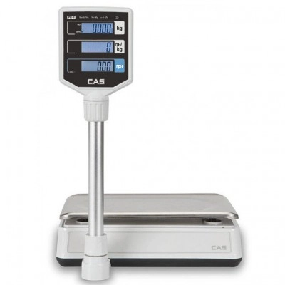 Ваги торгові CAS PR II P від 20 грам до 6 кг точність 1/2 г | зі стійкою