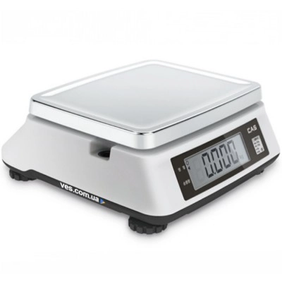 Весы фасовочные CAS SW II-15 до 15 кг точность 2/5 г | Профессиональные электронные настольные