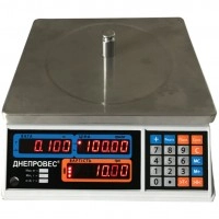 Торгові ваги 15 кг Дніпровес ВТД-15Т1-СВ точність 5 г