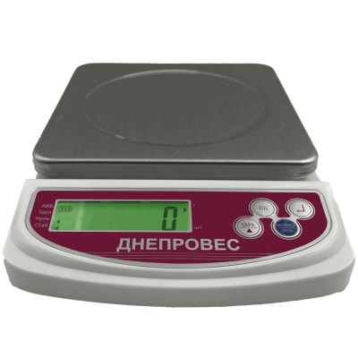 Кухонні ваги на 6 кг Camry Дніпровес ДІ-6, точність 1 г