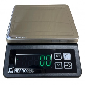Весы фасовочные до 15 кг Днепровес ВТД-W с влагозащитой, точность 1 г
