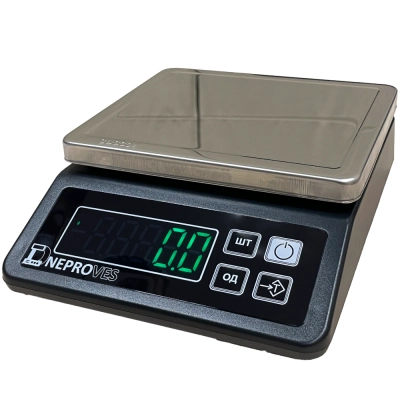 Весы фасовочные до 15 кг Днепровес ВТД-W с влагозащитой, точность 1 г Весы фасовочные до 15 кг Днепровес ВТД-W с влагозащитой, точность 1 г