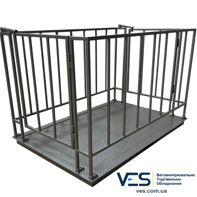 Весы до 3 т для взвешивания животных 1000х2000 мм, Днепровес ВПД1020СК