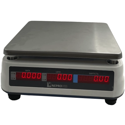 Ваги торговельні Дніпровес ВТД-РД1 на 6, 15, 30 кг RS232