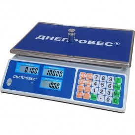Ваги торгові 6 кг Дніпровес ВТД-6Л1 точність 2 г