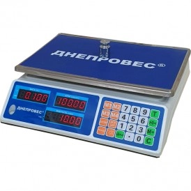 Ваги торгові 6 кг Дніпровес ВТД-6Л2 точність 2 г