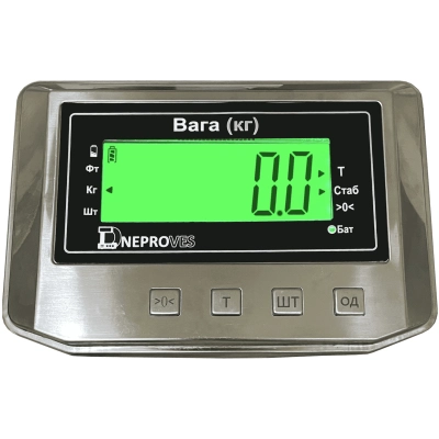 Товарні ваги 150 кг Дніпровес ВПД608ДС розмір платформи 600х800 мм