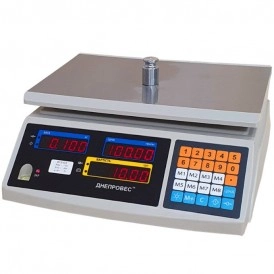 Ваги торгові 6 кг Дніпровес ВТД-6ЕЛ1 точність 2 г