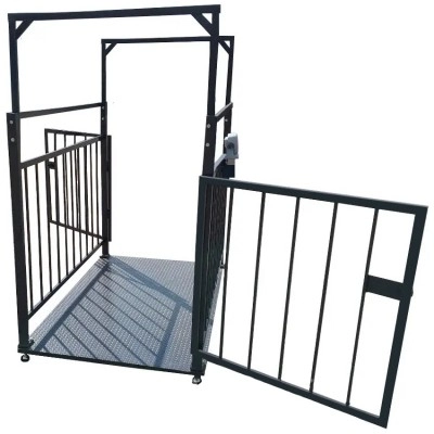 Весы для взвешивания животных, свиней, крс 1500х2000 мм с оградкой 1500 мм до 300 кг, 500 кг, 1т, 2т VTP-G-1520 Горизонт