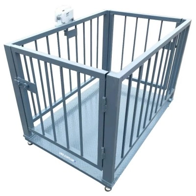 Весы для взвешивания животных, свиней, крс 1000х1500 мм с оградкой 900 мм до 300 кг, 500 кг, 1т, 2т VTP-G-1015 Горизонт