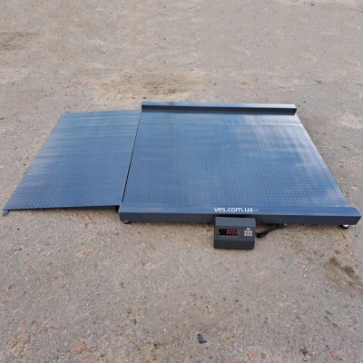 Весы наездные низкопрофильные 1250х1500 на 2000 кг | Платформенные с пандусами VTP-CN-1215