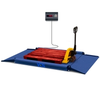 Весы наездные низкопрофильные 1,25х1,25 на 1000 кг платформенные VTP-CN-1212