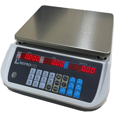 Ваги торговельні Дніпровес ВТД-РД1 на 6, 15, 30 кг RS232