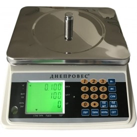 Весы фасовочные до 30 кг Днепровес ВТД-30CЧ, точность 1 г