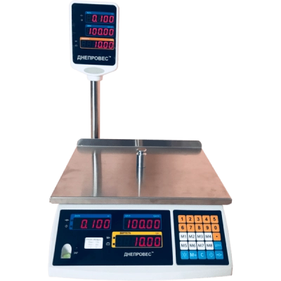 Весы торговые 30 кг Днепровес ВТД-30ЕД-ПРО