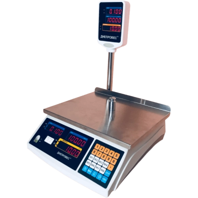 Весы торговые 30 кг Днепровес ВТД-30ЕД-ПРО