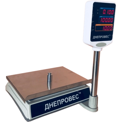 Весы торговые 30 кг Днепровес ВТД-30ЕД-ПРО