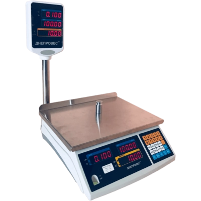 Весы торговые 30 кг Днепровес ВТД-30ЕД-ПРО