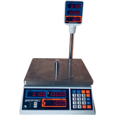 Торгові ваги 30 кг Дніпровес ВТД-30Т2-СВ