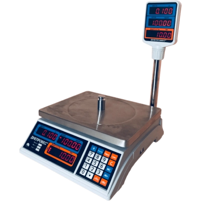 Торгові ваги 30 кг Дніпровес ВТД-30Т2-СВ