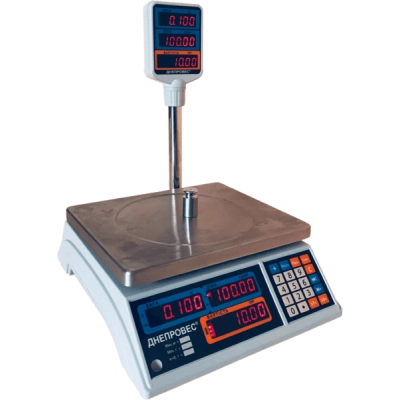 Торгові ваги 30 кг Дніпровес ВТД-30Т2-СВ