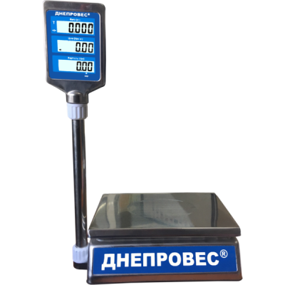 Весы торговые 30 кг Днепровес ВТД-30СЛC