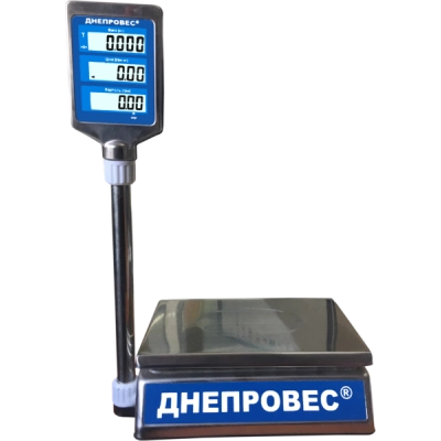 Ваги торгові 30 кг Дніпровес ВТД-30СЛС