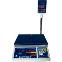 Весы торговые Днепровес ВТД-РС до 30 кг, точность 5 грамм (RS-232) 