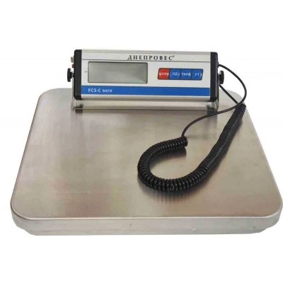 Товарні ваги 300 кг Дніпровес ФКС-С платформа 350х400 мм