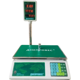Торгові ваги 30 кг Дніпровес ВТД-30ЛД