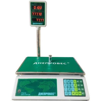 Весы торговые 30 кг Днепровес ВТД-30ЛД