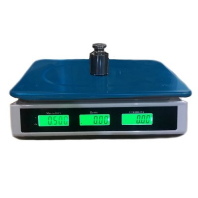 Весы торговые ПРОК-ВТ-822-В до 40 кг, дискретность 2 г, 240х330 мм