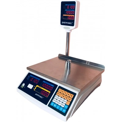 Торгові ваги 15 кг Дніпровес ВТД-15ЕД-ПРО