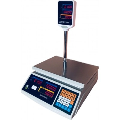 Весы торговые 6 кг Днепровес ВТД-6ЕД-СВ