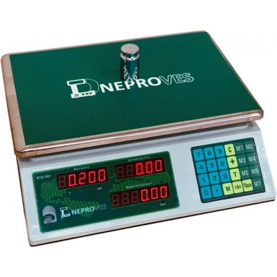 Весы торговые 15 кг Днепровес ВТД-15ЛД1 СВ