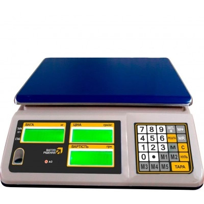 Торговые настольные весы РС30-Т