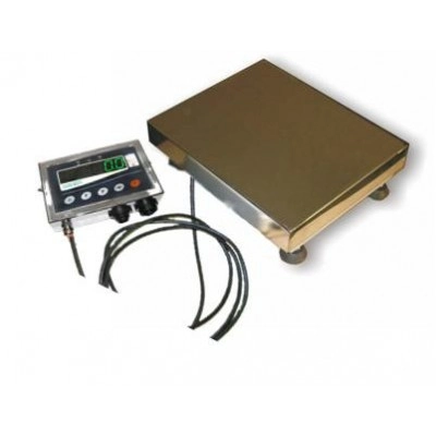 Ваги до 200 кг нержавіюча сталь ТВ1-200-50-(400х400)-N-12еh