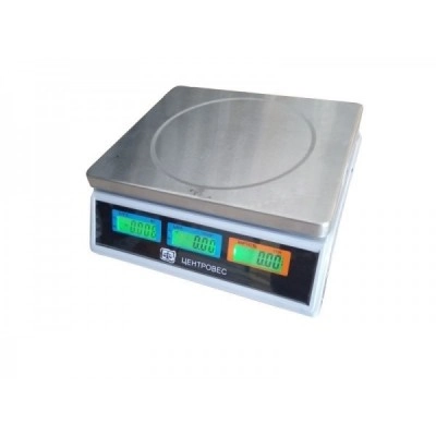 Торговые весы ВТЕ-Центровес-30-Т1-ДВ-ЖК